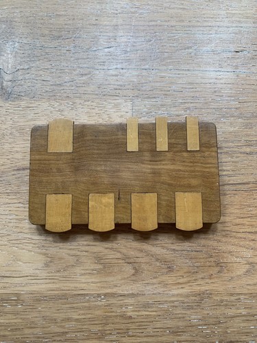 Antique wooden bezique trump - wooden,