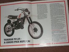 YAMAHA MOTOCROSS BIKES - ORIGINAL SALES BROCHURE  - 1981 - FROM YZ50 TO YZ 246S