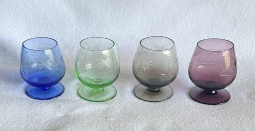 Vtg cognac brandy snifters - cognac,