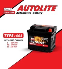CAR BATTERY FIAT 063 45AH 12V