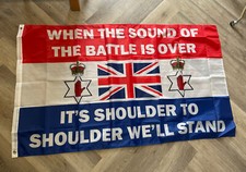 Glasgow Rangers FC Flag 5ft by 3ft - Shirt Badge UVF Ulster Volunteer Force