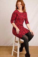 WEIRD FISH Starshine Organic Jersey Dress, navy blue, Ink, Dark wine, Dusty Rose