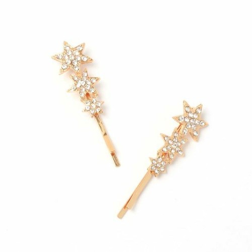 Gold stars graduated crystal - stars,