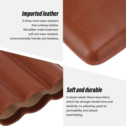 Cigar leather case portable - leather,