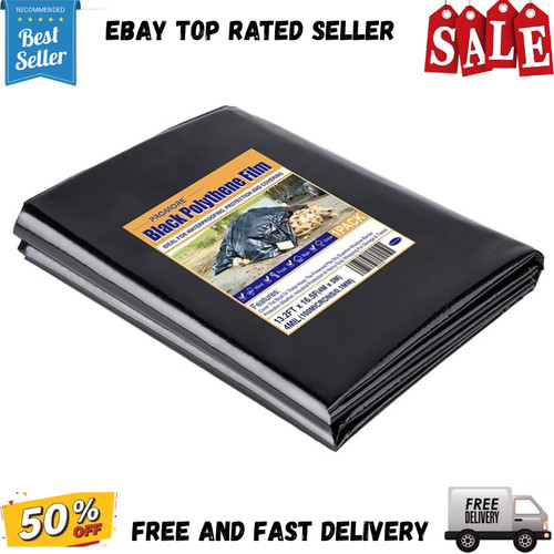 Black plastic sheeting - 4,