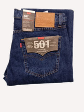 LEVIS 501 ORIGINAL MENS REGULAR STRAIGHT LEG FIT BLUE JEANS ALL SIZES