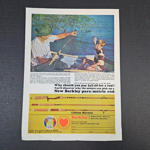 1967 berkley fishing rods - berkley,