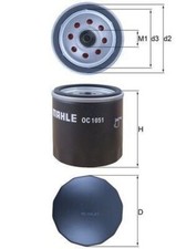 Oil Filter MAHLE Fits FORD