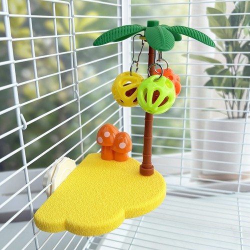Parrot platform chew toy - parrot,