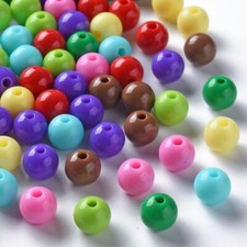 Pack of 200 Opaque Acrylic 8mm