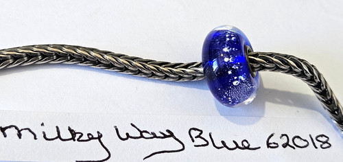 Genuine trollbeads blue milky - genuine, 'blue