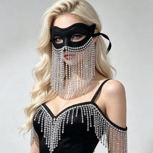 Tassel venetian mask halloween - venetian,