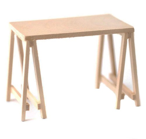 Dolls house trestle table - house,