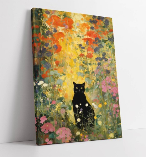 Gustav klimt black cat - gustav,