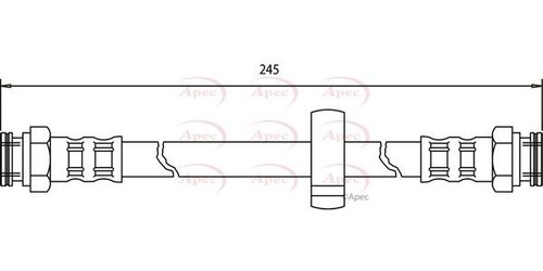 Apec rear inner - rear, hose