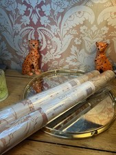 Laura Ashley Wallpaper Connemara Cinnamon X 2 Rolls Same Batch Super Rare