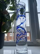 Whitefriars Style Random Stripped Glass Vase