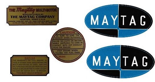 Maytag gas engine decal - maytag,