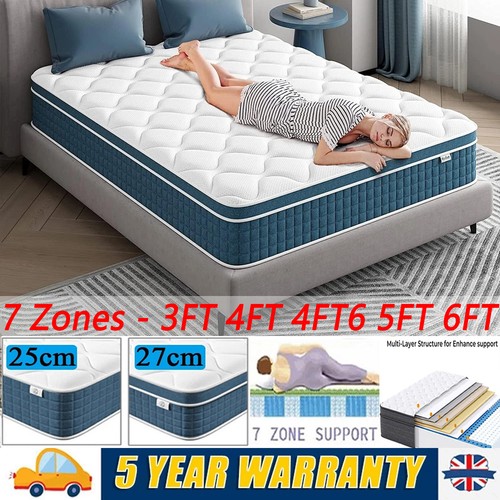 Blue hybrid memory foam - blue-,