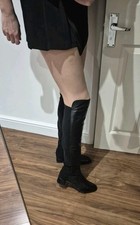 Stuart Weitzman for Russell & Bromley 60-40 Black Nappa Boots U.K. 6,5 US 9 445£