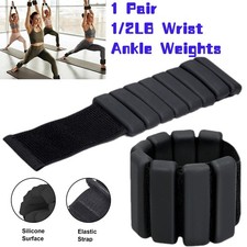 2PCS Adjustable Wrist Ankle Weights for Aerobics Pilates Weight-Bearing Bracelet