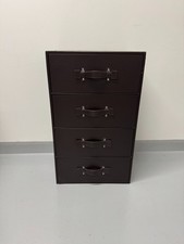 Brown "Faux Leather" Set of Drawers