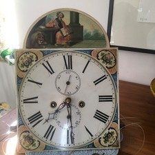 Longcase grandfather clock movement + dial