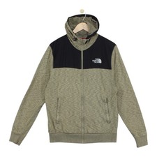 North Face Hoodie Mens Size M Beige Full Zip Lightweight