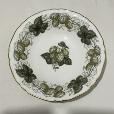 Worcester Hop 'Mathon' Fruit/Dessert Bowl 14.5 cm Dia Royal Worcester 1965