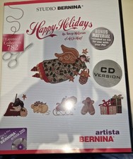 Bernina Artista CD Genuine Machine  Embroidery Happy Holidays Christmas Designs