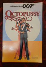 1983 OCTOPUSSY -RARE 50cm x 35cm ORIGINAL UK MINI TEASER FILM POSTER JAMES BOND