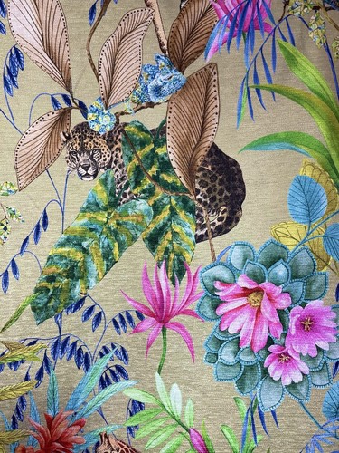 Jungle printed chenille - jungle,