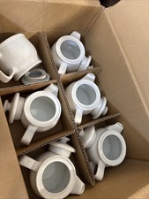 White Stoneware Tea Pots - Set