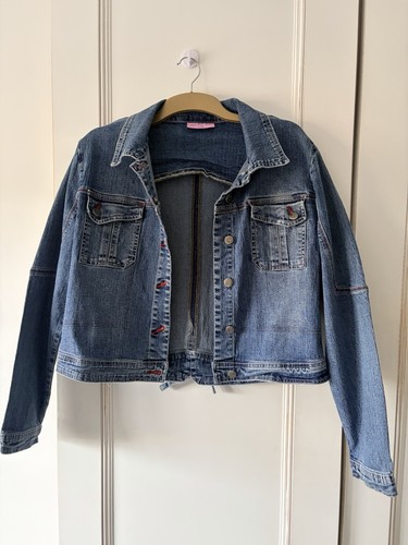 Miss fiori denim jacket - denim, uk