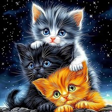 Diamond painting cat kits for - diamond,