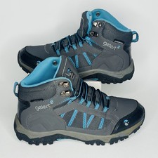Gelert Horizon Mid Waterproof Ladies Walking Boots Charcoal Grey Blue UK Size 4