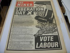 Vintage THE MINER Newspaper -