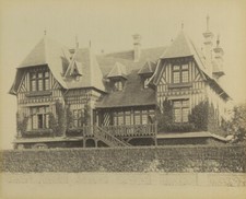 Deauville Villa la Hutte Architect Saintain Old Photo Albert Levy 1890