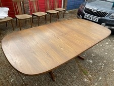 Vintage Authentic G Plan Mid Century Wooden Extendable Dining Table and 6 Chairs