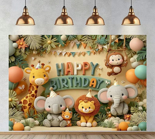 Happy birthday jungle - happy,