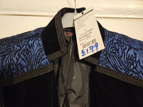 Mens steampunk blue jacket new - steampunk,
