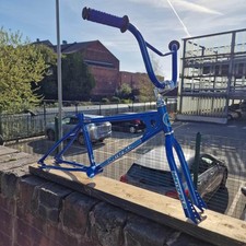 Whitefield Expert Old School BMX Frame Fork Bars Kit Candy Blue NOS