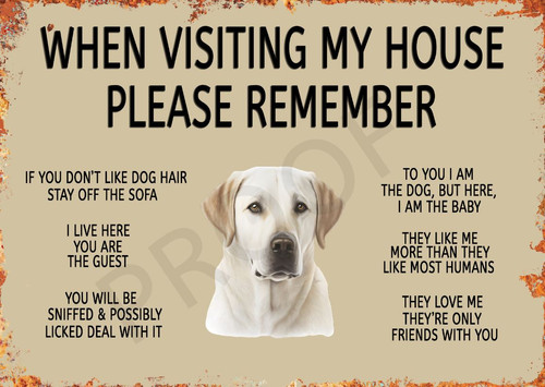 Funny dog labrador aluminium - funny,