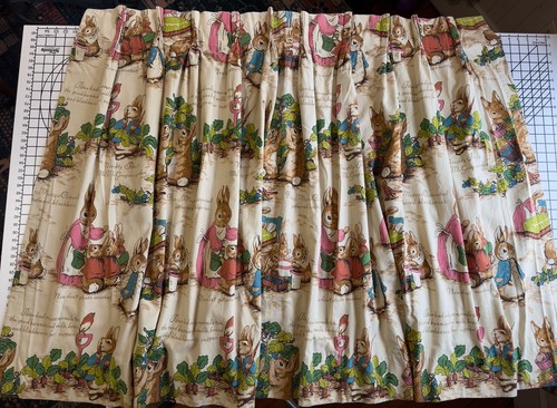 Peter rabbit lined curtain - rabbit,