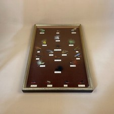Framed Fishing Flies Lures Display Vintage Antique Boat Wall Art x21 Pieces