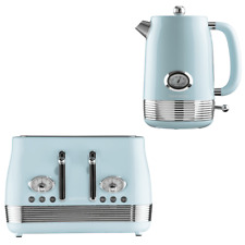 Daewoo Denver Retro Matching Kettle and Toaster Set 1.5 Litre Rapid Boil 4 Slice