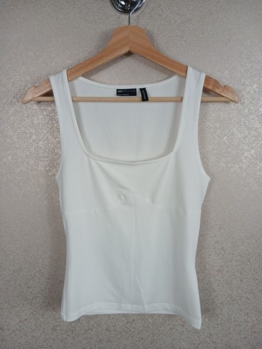 Asos design white square neck - white,