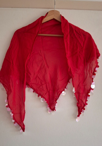 Phase eight red scarf - scarf, short