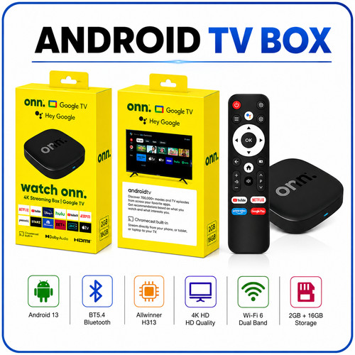 Onn android quad - core, tv