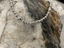 Clogau Silver & Rose Gold Tree of Life Initials Affinity Bead Bracelet 17-18cm I